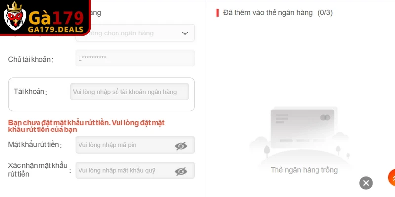 Hệ thống xét duyệt lệnh rút tiền Ga179 tự động giúp nhận thưởng siêu tốc